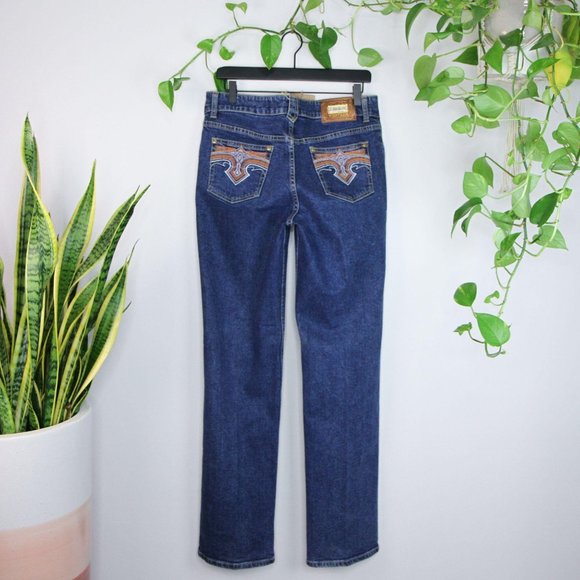 Vintage Denim - Vintage Western Embroidered Pocket Jeans Bootcut